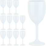 Verres à vin en plastique, lot de 12, incassable, sans bpa, coupes soirées camping, matière synthétique, ... Verres à vin en plastique, lot de 12, incassable, sans bpa, coupes soirées camping, matière synthétique, ...