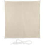 Voile d'ombrage carr diffuseur d'ombre protection soleil uv terrasse toile rsistante  l'eau, 3 x 3 ...