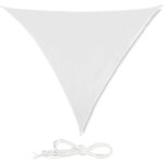 Voile d'ombrage triangle diffuseur ombre protection soleil jardin uv 3x3x3 m toile r�sistante � l'eau, ...