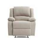 Loungitude - relaxxo - fauteuil relaxation manuel leo en tissu - beige