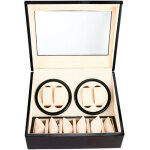 Remontoir automatique de montre bo�te tournante mute affichage bo�tes pu montres bo�tes de rangement ...