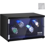Mophorn - vevor remontoir montre automatique capacite 4 montres ecrin pour montres automatiques avec ...