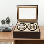 Remontoir à montre ecrins pour montres automatiques boîte de montre avec moteur silencieux pour 4 + 6 ... Remontoir à montre ecrins pour montres automatiques boîte de montre avec moteur silencieux pour 4 + 6 ...