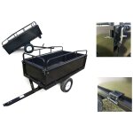 Remorque basculante 210x76x103 cm ? panneaux lat�raux amovibles ? pour tondeuses auto - port�es ? charge ...