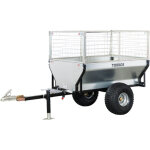 Remorque simple essieu 2 roues 550kg benne galvanis�e 1500x960x465 mm torros ahr550g