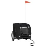 Vidaxl ? remorque de v�lo pour animaux de compagnie ? charge maximale 45 kg ? dimensions 125 x 64 x 66 ...