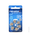 Swatch group - pile auditive 675a 0%hg 1. 45v 660mah - renata