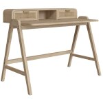 Rendez - vous dco - bureau en bois de mindi et cannage - khao