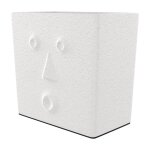 Rendez - vous déco - cache - pot blanc en terre cuite h21 cm - baho Rendez - vous déco - cache - pot blanc en terre cuite h21 cm - baho