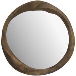 Rendez - vous déco - miroir rond en bois de suar ondulé d53 cm - yong Rendez - vous déco - miroir rond en bois de suar ondulé d53 cm - yong