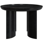 Rendez - vous dco - table basse ronde noire en bois de manguier d60 cm - blake