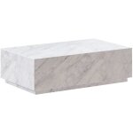 Rendez - vous d�co - table basse rectangulaire en marbre blanc - iza�