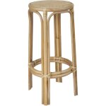 Rendez - vous dco - tabouret de bar 77 cm en rotin - vania