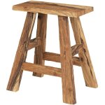 Rendez - vous d�co - tabouret en bois de teck recycl� h45 cm - bob