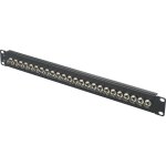 24 ports panneau de brassage bnc 483 mm (19') 1 uh quip a473052 - renkforce