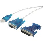 Adaptateur usb 1. 1 renkforce 1x sub - d mle 9 ples, sub - d mle 25 ples - 1x usb 1. 1 type a mle] ...