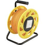 Renkforce - rj45 r�seau informatique enrouleur de c�ble cat 7a s / ftp 50. 00 m orange rond a582222