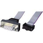 S�rie c�ble de raccordement [1x sub - d femelle 9 p�les - 1x barrette femelle 10 p�les] 0. 26 m gris ...