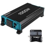 Renogy - onduleur sinusodal pur 1000 w / 2000 w 12 v �� 230 v avec prise ue et fonction prioritaire �c ...