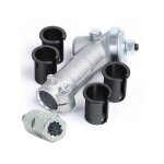 Renvoi d'angle universel dbroussailleuse + adaptateur 10 cannelures