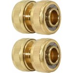 Réparateur de tuyau d'arrosage 19 mm (3 / 4 pouce) en laiton, 2 pièces - raccord de tuyau de descente, ... Réparateur de tuyau d'arrosage 19 mm (3 / 4 pouce) en laiton, 2 pièces - raccord de tuyau de descente, ...