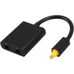 R�partiteur audio optique num�rique spdif, adaptateur toslink 2 voies, 1 entr�e / sortie, c�ble hub