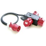 Pce - r�partiteur de courant cee 953. 0113 r�partiteur cee 32 a avec c�ble h07rn - f 5 x 6 mm� ip44