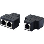 R�partiteur de prise t�l�phonique rj11 femelle vers 2 femelles 6p6c coupleur en ligne adaptateur d'extension ...