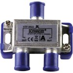 R�partiteur tv c�ble schwaiger vtf8822 2 voies 5 - 1000 mhz