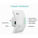 R�p�teur wifi amplificateur wifi 300mbps couvre jusqu'� 200?, wifi extender booster point d'acc�s port, ...