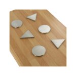 Repose - plat triangle et rond - epaisseur : 5 mm - matriau : inox 304 l - finition : bross itar