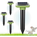 R�pulsifs anti - taupes, r�pulsif taupe solaire, r�pulsif serpent ultrason 4 pcs, ultrasons borne pour ...