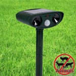 Rpulsif chat ultrason, rpulsif animaux alarme sonore et visuelle, charge de solaire , rpulsif tanche ...