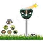 Rpulsif chat ultrason, repulsif chien, charge solaire, chargement usb prvenir les chiens et les chats, ...