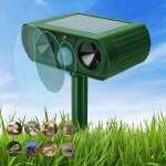 Rpulsif chat ultrasons, solaire exterieur rpulsif animaux impermable avec lumire led, rpulsif  ...