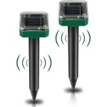 R�pulsif taupe solaire � ultrason intellige lot de 2, solaire souris repeller exterieur, r�pulsifs anti ...