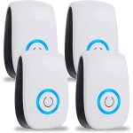 R�pulsif � ultrasons 22 - 65khz, puissant 4 paquets de r�pulsif � insectes pour rongeurs, rats, fourmis, ...