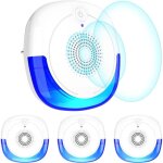 Repulsif ultrasons lot de 4, prise anti moustique, electrique appareil rpulsif insectes interieur, pour ...