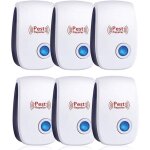 R�pulsif ultrason anti - rongeurs insectes, 6 pack r�pulsif � ultrason, r�pulsif �lectronique insectes ...