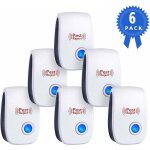 R�pulsif ultrason souris et rat - prise � double fr�quences ultrasonique puissantes - 6 appareils repulsif ...