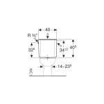 Rservoir apparent geberit ap128, rinage interrompable, alimentation latrale ou  l'arrire au centre, ...