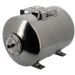 Gt market - réservoir pression à vessie horizontal en inox - 50 litres Gt market - réservoir pression à vessie horizontal en inox - 50 litres