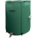 Oxeo - r�servoir r�cup�rateur eaux de pluie 300 litres cuve souple pvc arm� - pliable - avec robinet ...