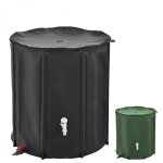 Rservoir souple, rcuprateur d'eau de pluie pliable - 200 l - noir - linxor