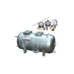 R�servoir surpresseur � eau horizontal galvanis� 150l 6 bar avec accessoires