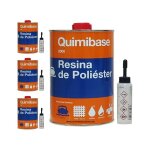 Suinga - r�sine de polyester 4 kg pour r�parations + catalyseur de peroxyde - utile pour r�paration de ...