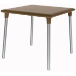 Resol - new flash table carrée intérieure, extérieure 90x90 chocolat Resol - new flash table carrée intérieure, extérieure 90x90 chocolat