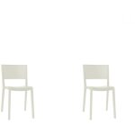 Resol - spot chaise intrieur, extrieur set 2 blanc