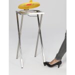 Resorti, support sac - poubelle hyginique, en inox, pour