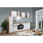 Cuisine kitchenette bloc cuisine int�gr�e ch�ne blanc merle 240 cm respekta